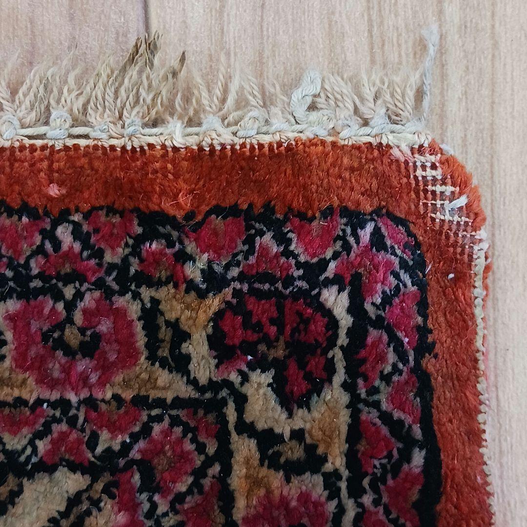 Y2822-2 ペルシャ絨毯 クム産 シルク100% 手織り