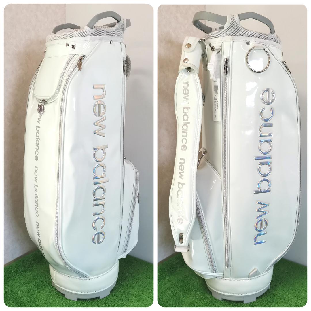 New Balance ニューバランス ゴルフキャディバッグ エナメル ホワイト