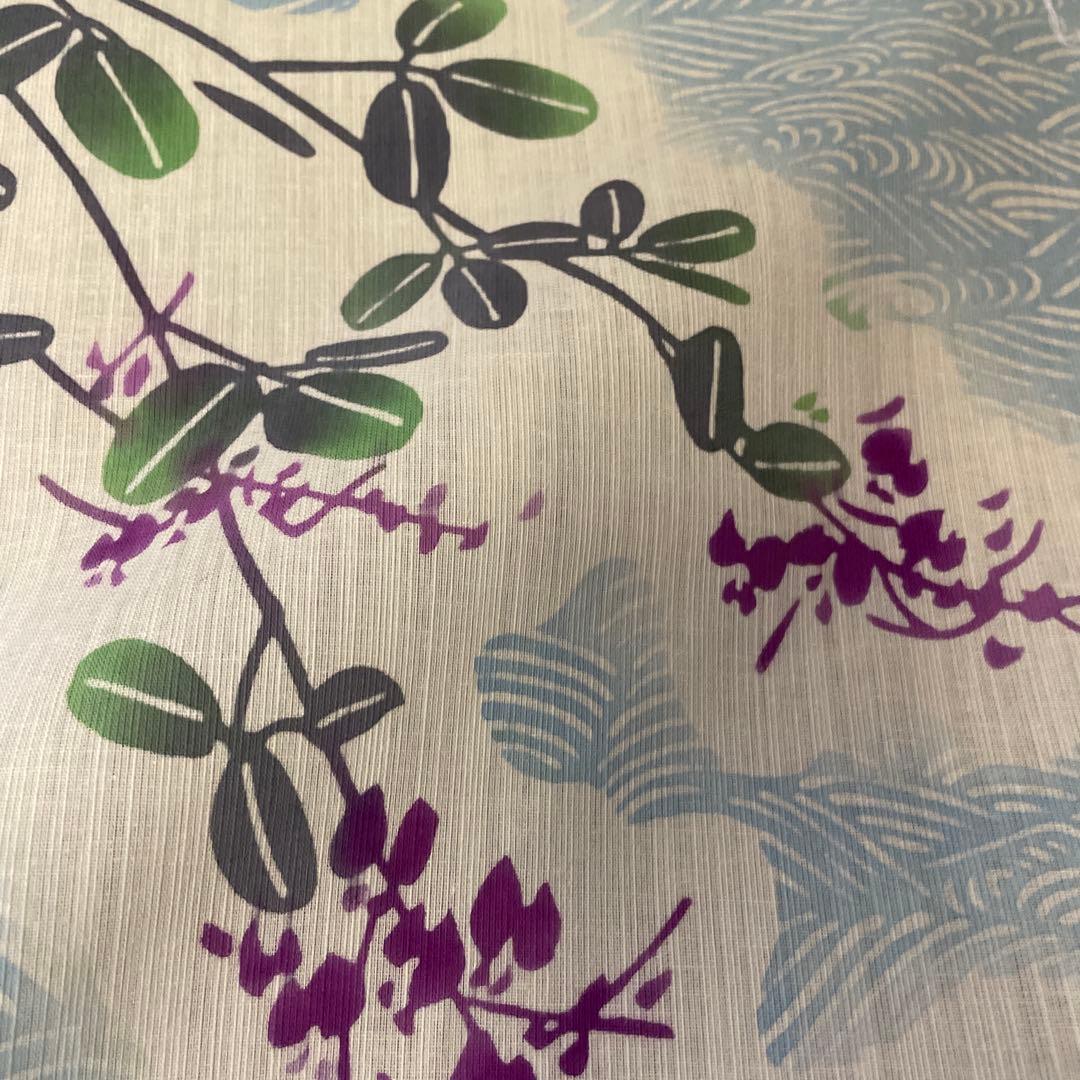 ゆかた　新品未使用　浴衣反物　本染め綿紬ゆかた　注染染め