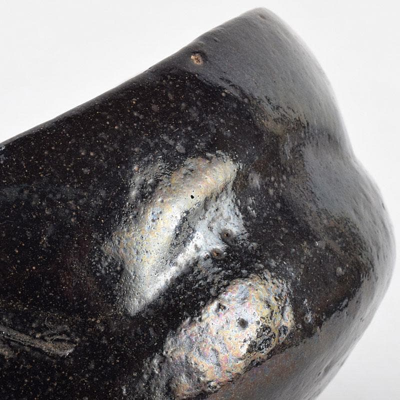 茶道具　楽吉左衛門　黒楽茶碗　共箱　M　R9210