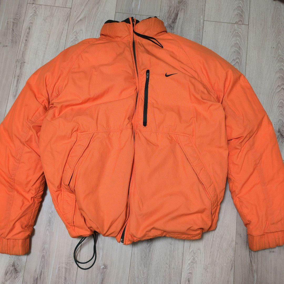 00s Nike ダークグリーン ダウンジャケット リバーシブル