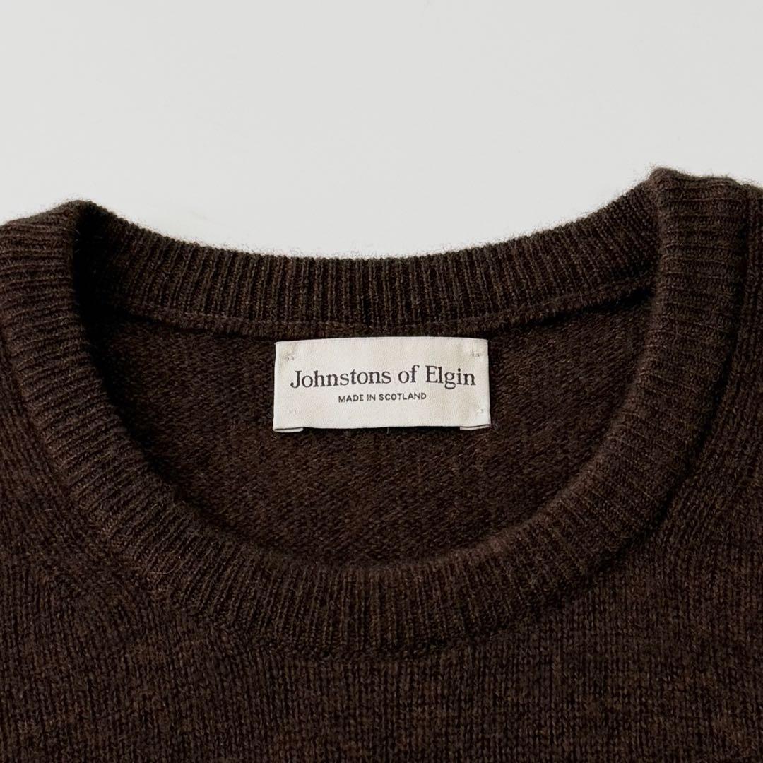 Johnstons ジョンストンズ カシミヤ クルーネック ニット セーター