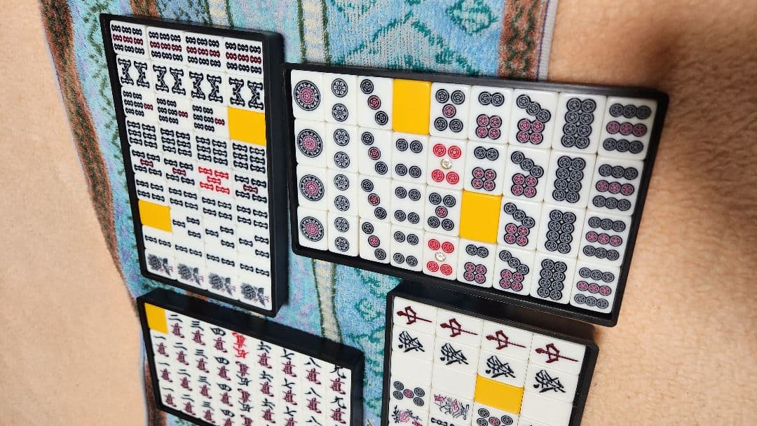 Lサイズ 特大 麻雀牌一式 マージャンパイ 麻雀一式 まーじゃんぱい Ｌサイズ