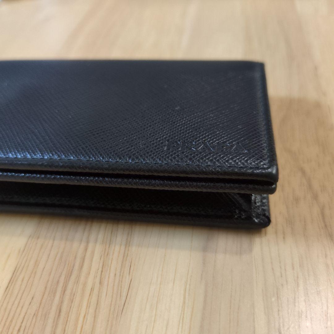 プラダ　PRADA　ブラック　名刺入れ　カードケース