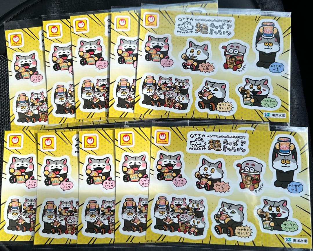マンウィズ　クッタ　コラボ　ステッカー　MWAM QTTA 麺ウィズ