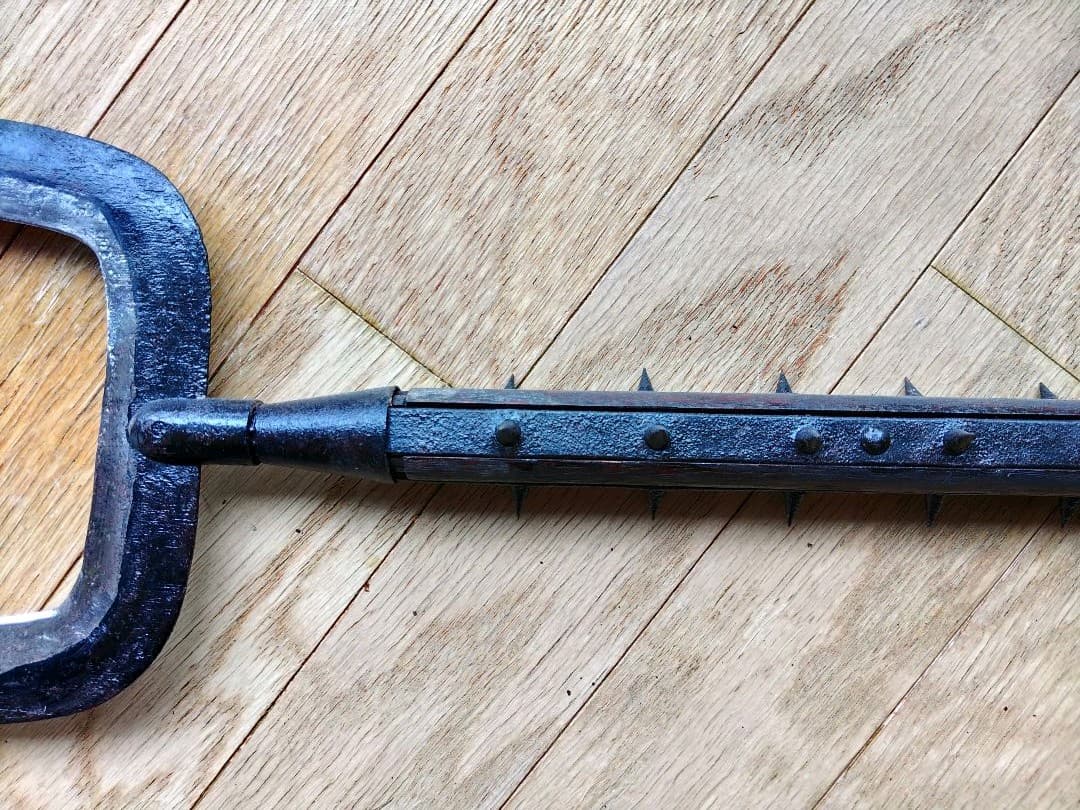 刺股　指叉　刺又　さすまた　サスマタ　武具　捕物道具　時代物　希少品　当時物