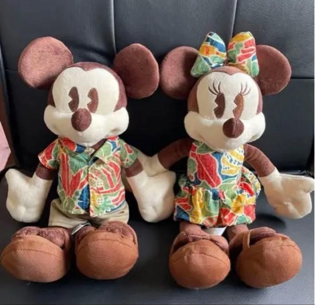 [レア]アウラニ ディズニー ハワイ　ミッキー ミニー 2個セット 30cm