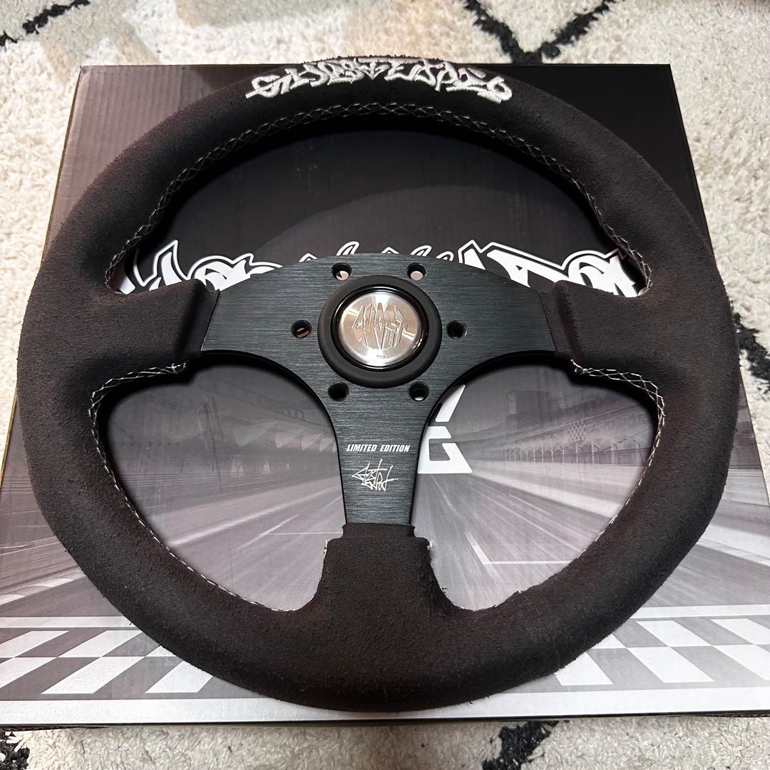 Ghost Expod ステアリング スウェード 33パイ ホーンボタン付き