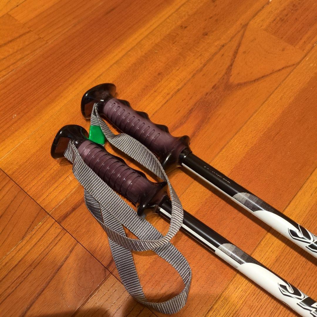 GURKE 22 スキー 130cm カラフル、ポール、ブーツ３点セット