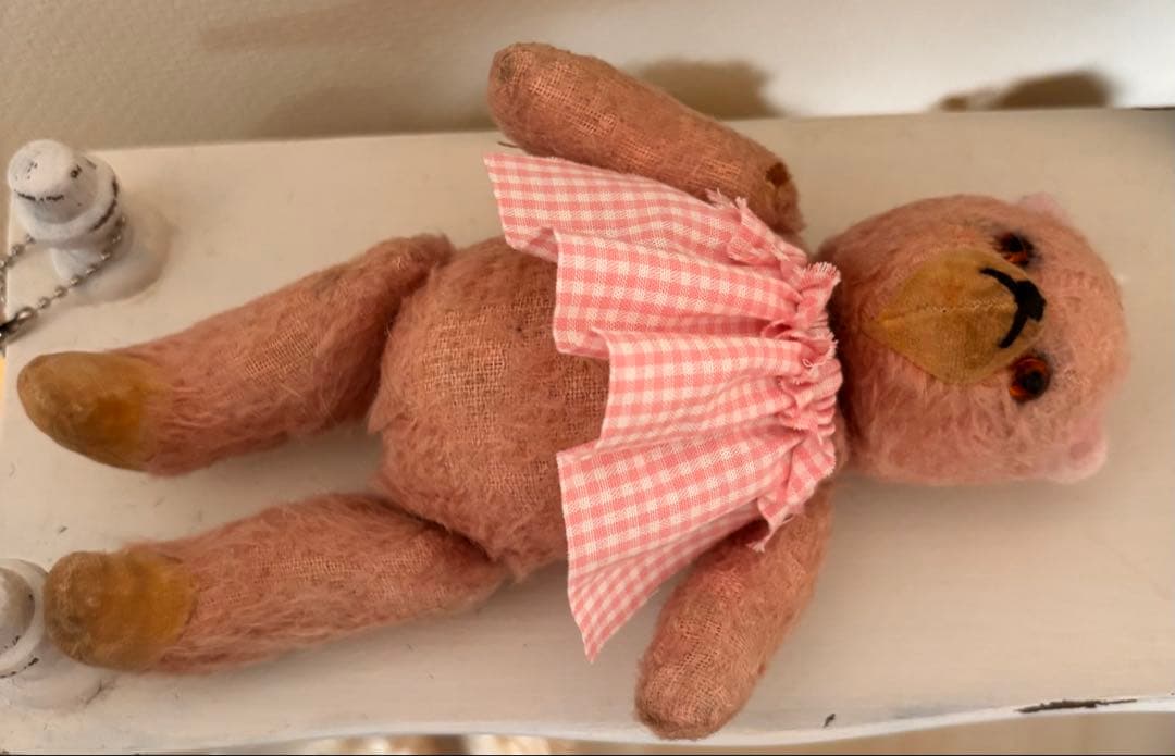 週末限定　ピンク　ʕ•ᴥ•ʔ アンティークベア　ミニベア　ヴィンテージ