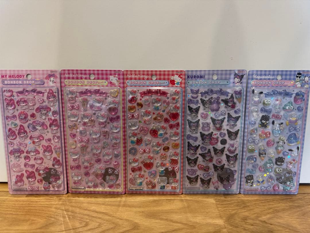 正規品 ボンボンドロップシール サンリオ 第二弾 5枚セット