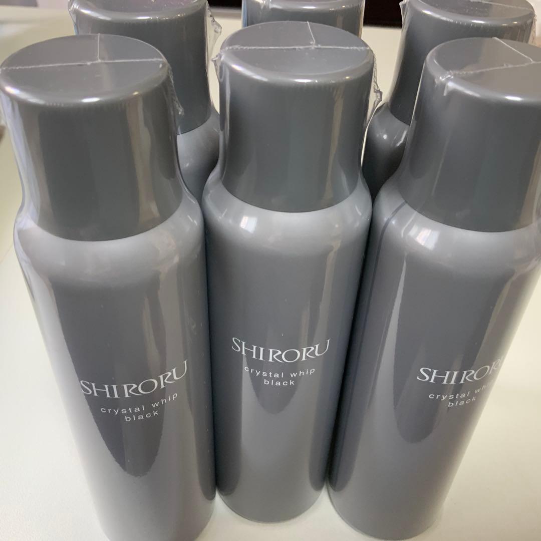 SHIRORU クリスタルホイップ ブラック 120g ×6本