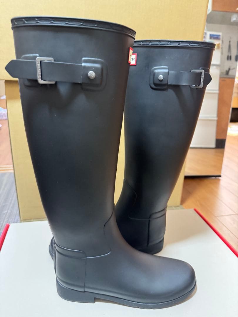 HUNTER レディース リファインド トール レインブーツ 24.5cm