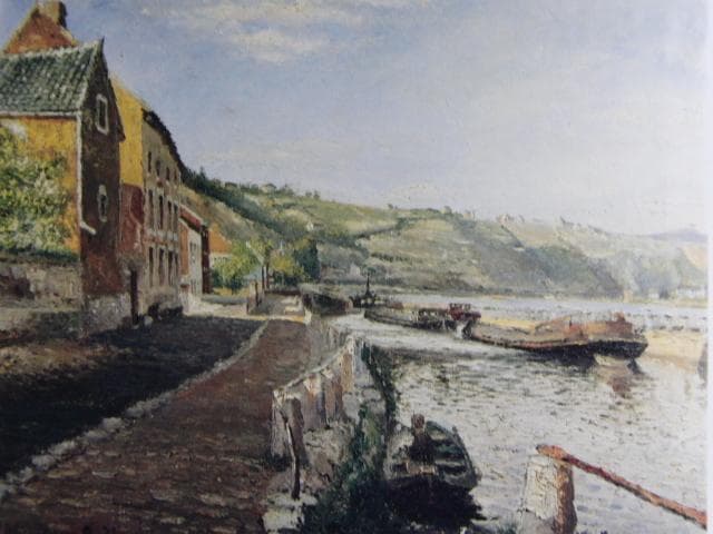 ポール・デルヴォー、ユイのグラン・マラド水門（南向きの眺め）