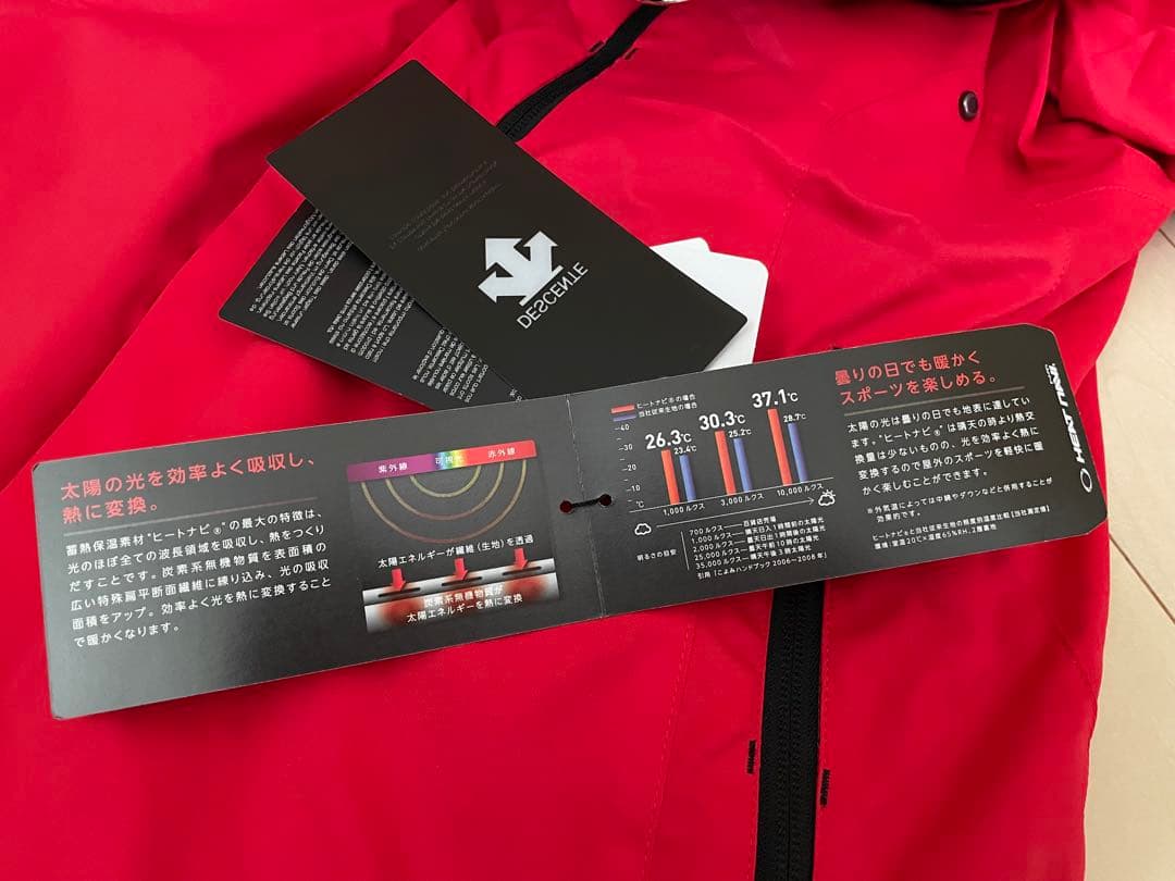 新品 デサント SIOヒートナビ プラス5℃ スキーウェア ユニセックス 上下