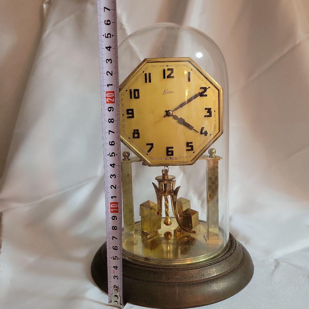 ヴィンテージ時計　ドイツ製 Kern（ケアン）400日時計 ガラスのドーム