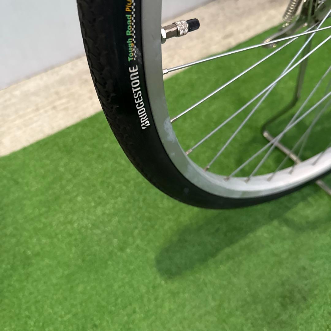 ブリヂストン アルベルト自転車27インチ 内5速 シルバー美品【引き取り限定】