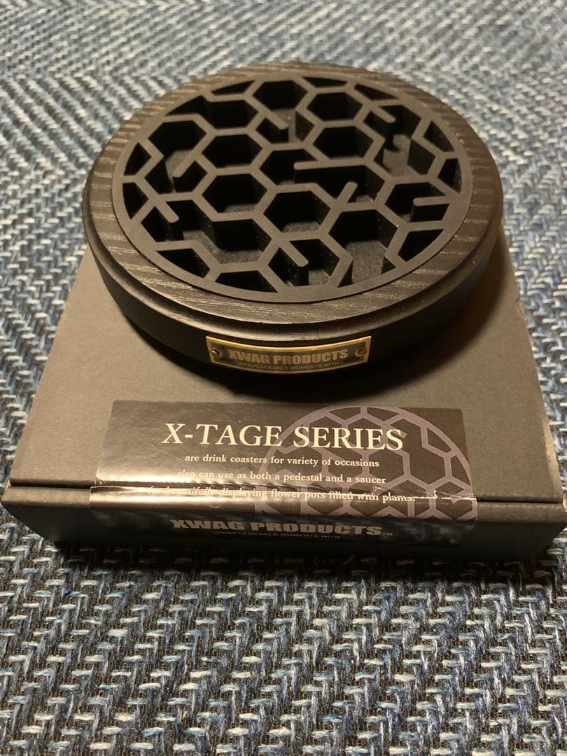 XWAG PRODUCTS 六角形コースター ウッドブラック　未使用
