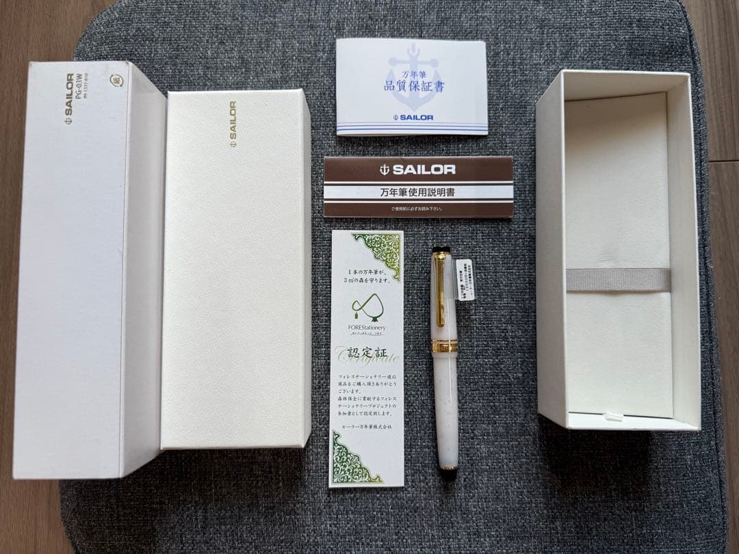 SAILOR 四季織　雪椿　万年筆　字幅MF 美品