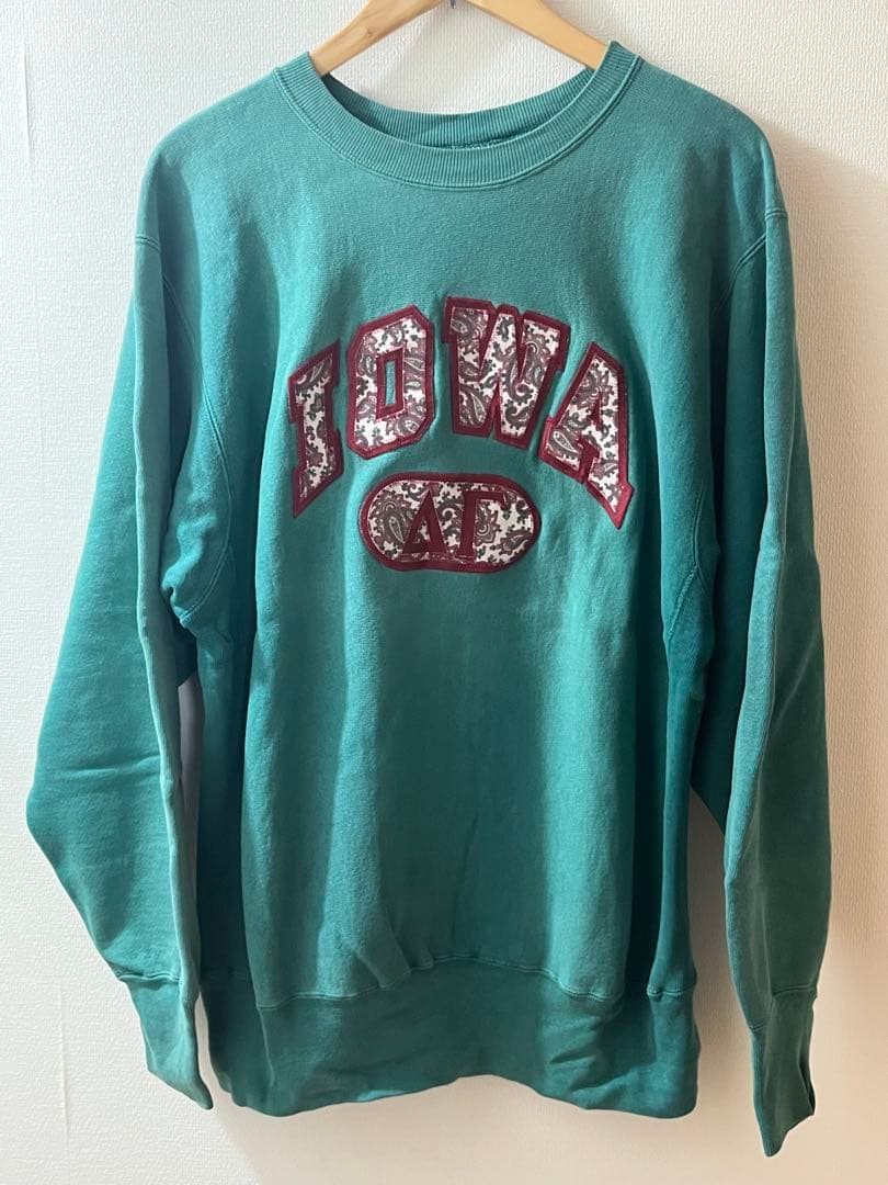 90s XL USA製 チャンピオン リバースウィーブ スウェット IOWA