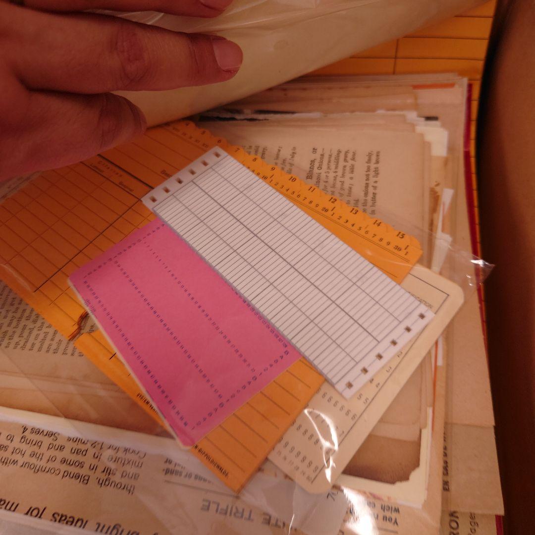 80サイズ/たっぷりephemeral box☆ヴィンテージ海外紙モノ/蚤の市