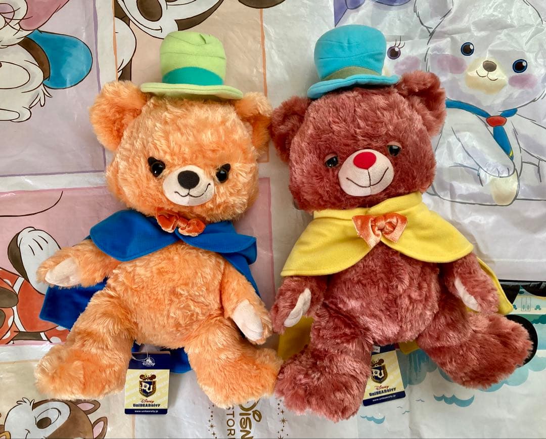 帽子汚れ有 ディズニーストア ユニベアシティ ボンゴレ ビアンコ ぬいぐるみ