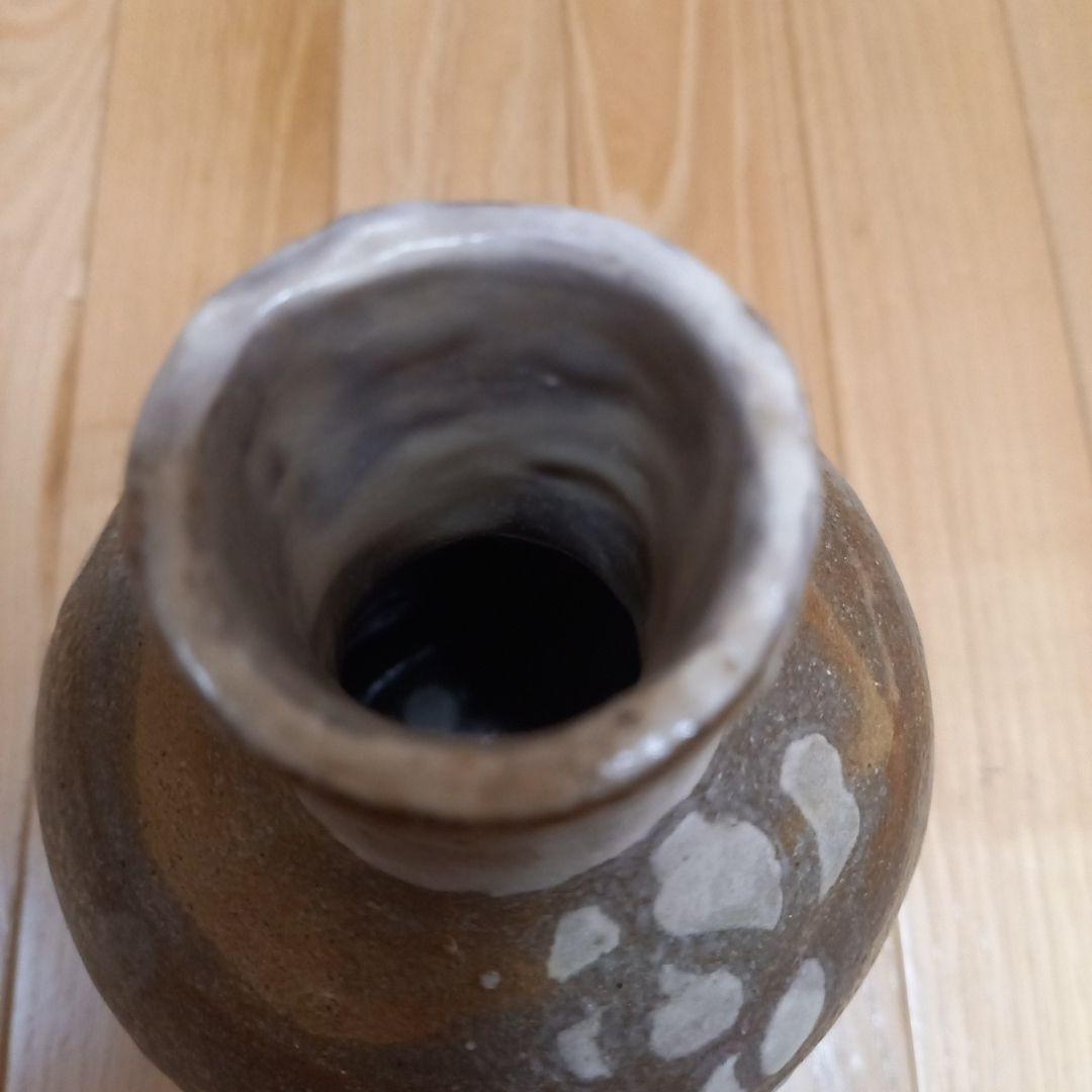 多治見焼　黄金孔雀天目釉花瓶　虎渓窯　若尾圭一　共箱付属➕萩焼系統？の花瓶付属