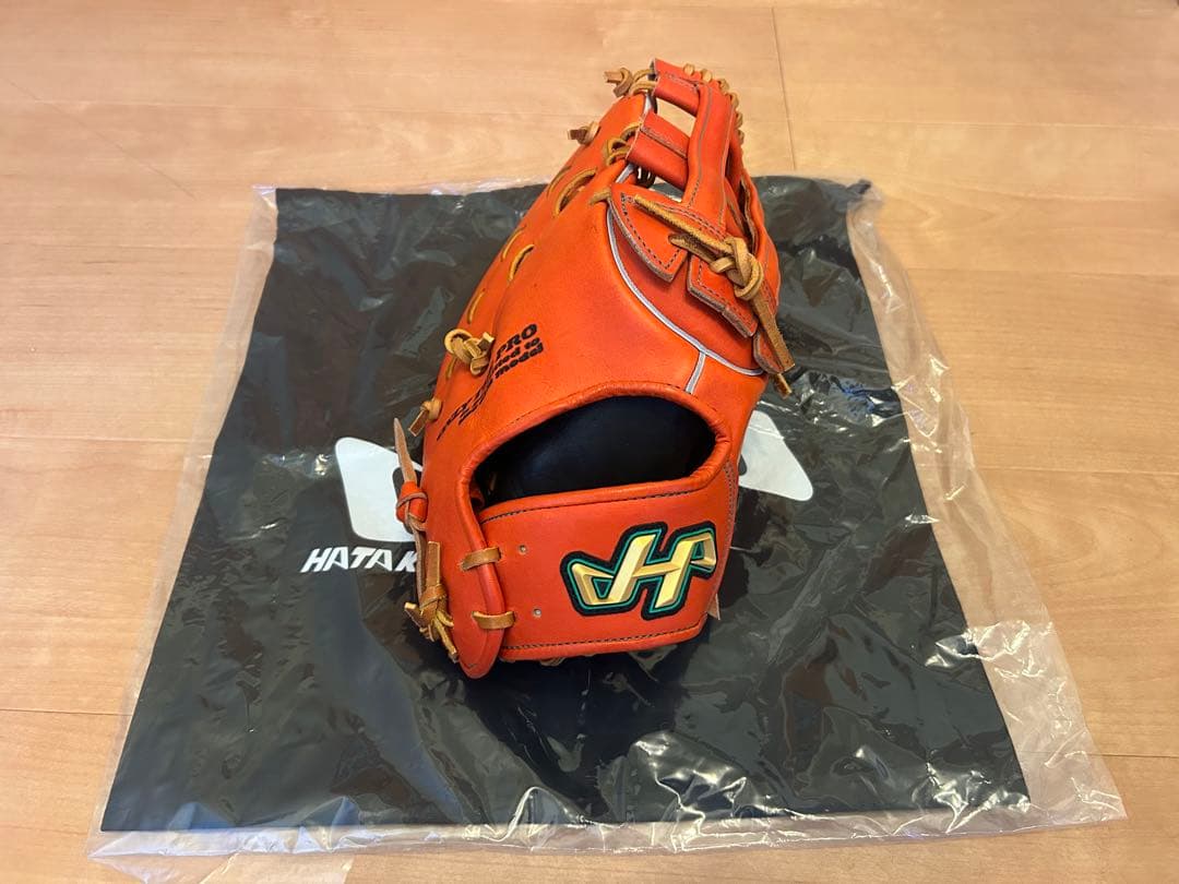 HATAKEYAMA ハタケヤマ　硬式　ファーストミット　型番Ｖ-F1tr 袋付