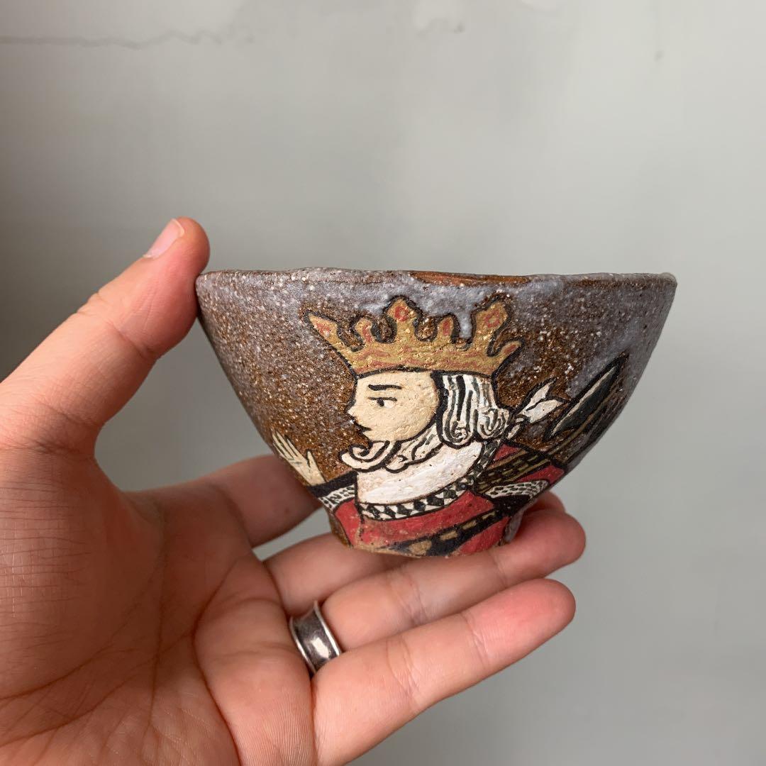 妻の作った　茶碗　ダイヤのキング　陶芸