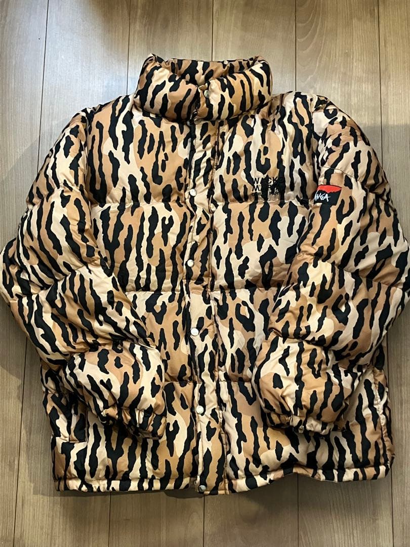 WACKO MARIA × NANGA LEOPARD DOWN JACKET