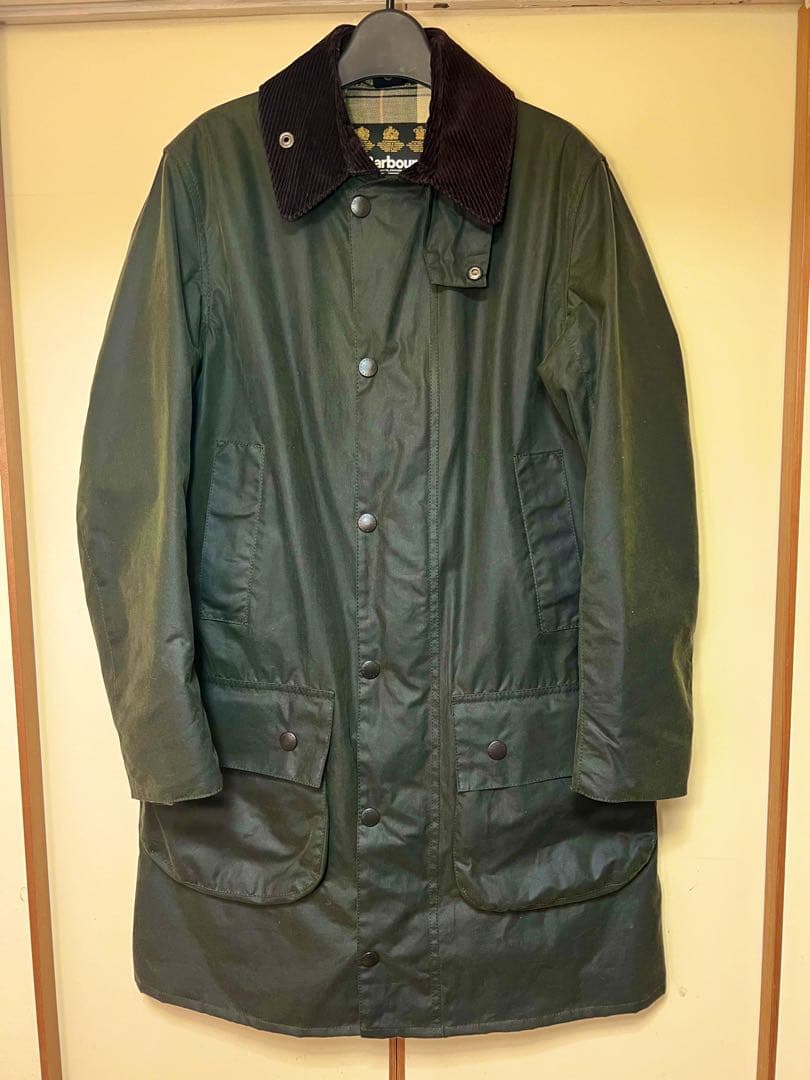 英国製 Barbour Border SL 34サイズ スリムフィット SAGE