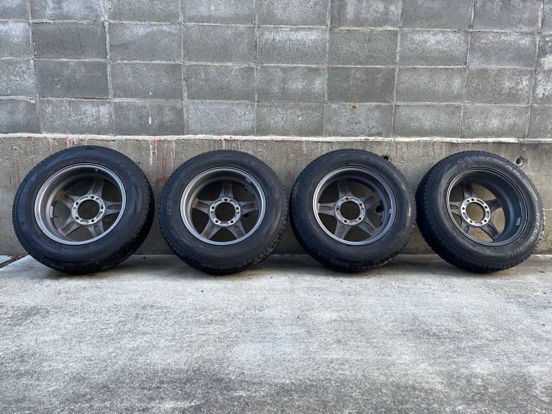 ジムニー　スタッドレスタイヤホイール4本セット　グッドイヤーアイスナビ　22年製