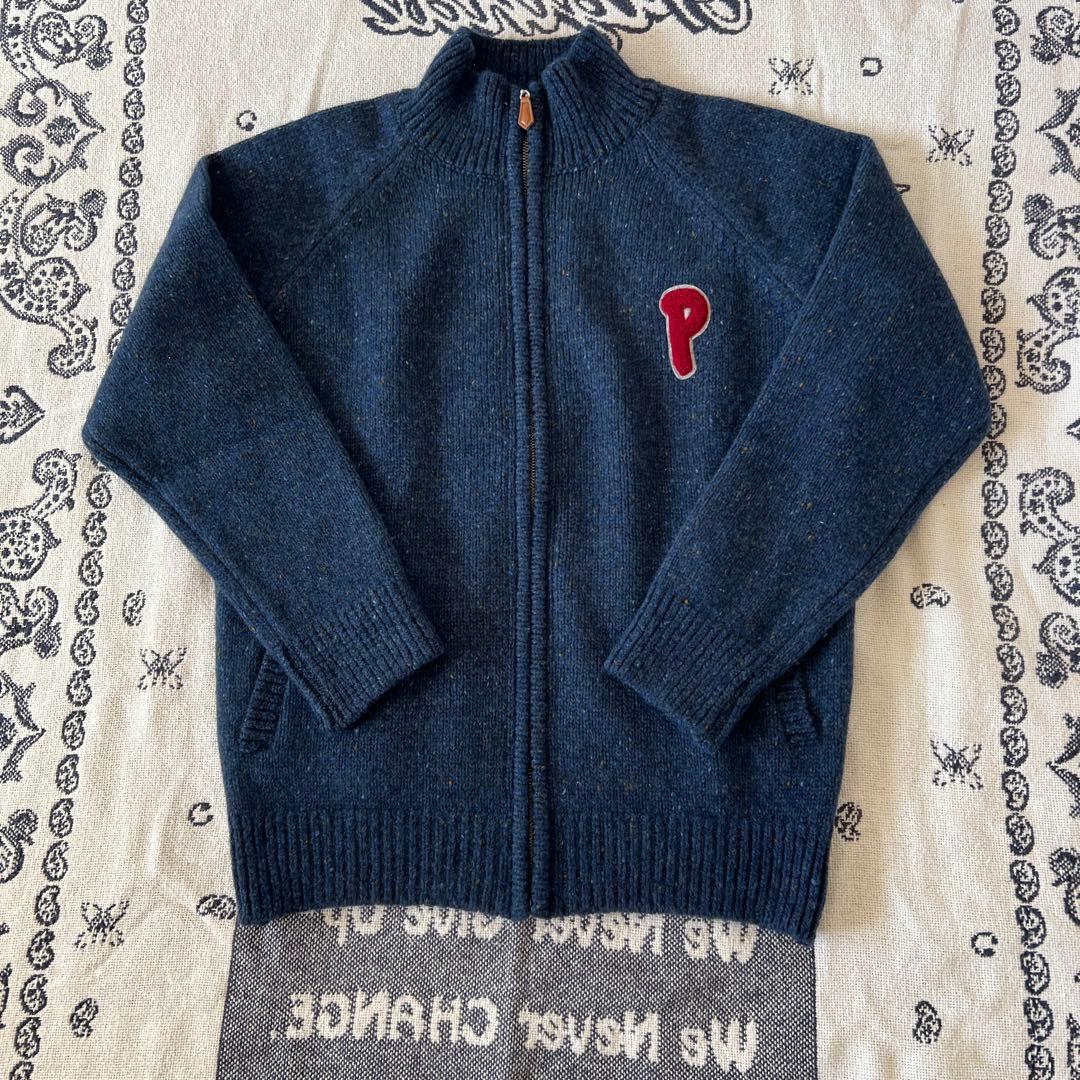 Papas ジップアップ　ニットセーター　新品未使用