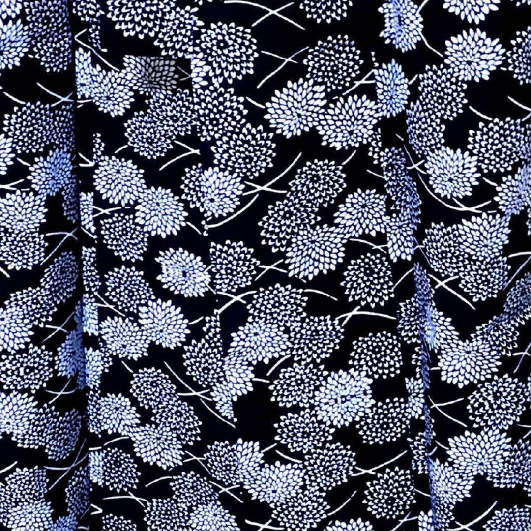 ご提案価格にてご案内です　浴衣 本染め 大菊 露芝 レトロモダン 高級浴衣 木綿