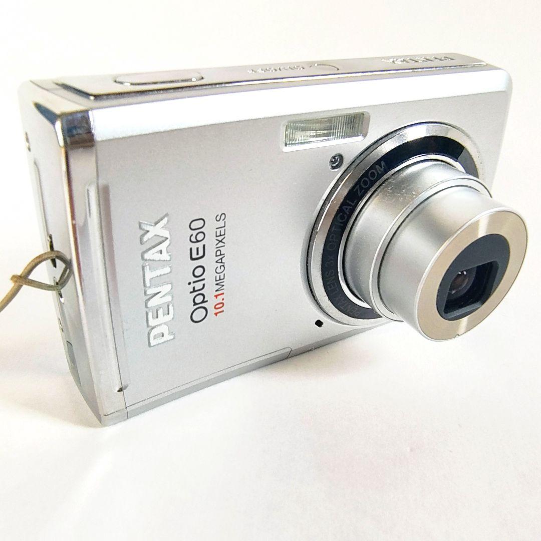 【完動品】PENTAX Optio E60 コンパクトデジタルカメラ備品付き