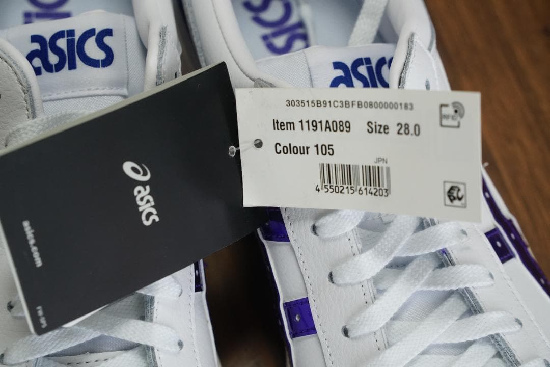 asics シューズ GEL PTG 28.0 ホワイト パープル