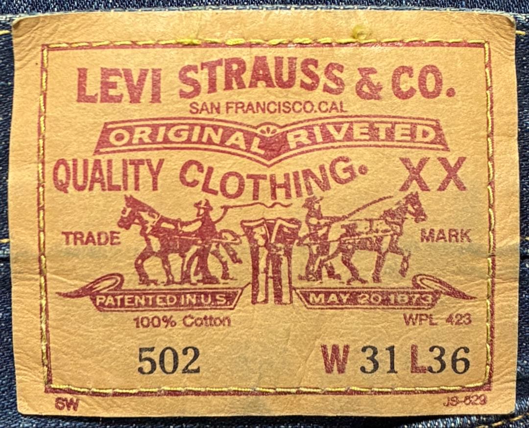 デッド 00s LVC Levis 502XX W31 赤耳 BIG-E 復刻③
