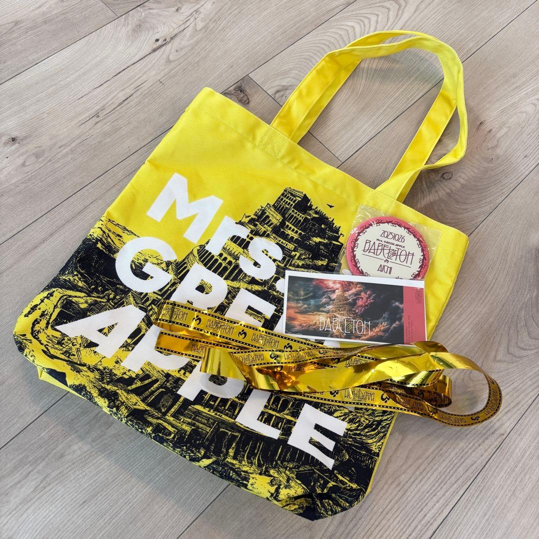 Mrs. GREEN APPLE リンゴジャムシート　特典　トートバッグ　バベル