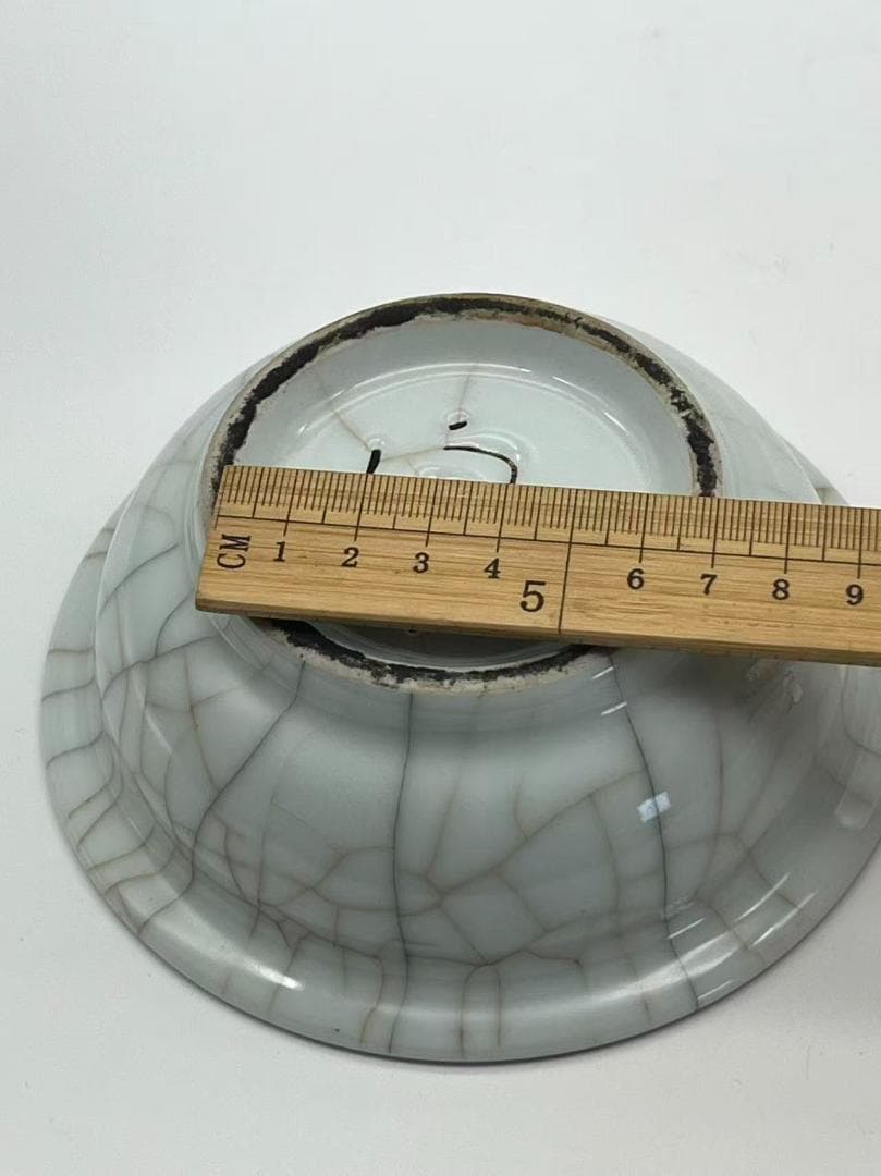 南宋時代　青磁　汝官窯水洗 郊壇官窯碗 水差し 唐物　希少貴重(A-99)