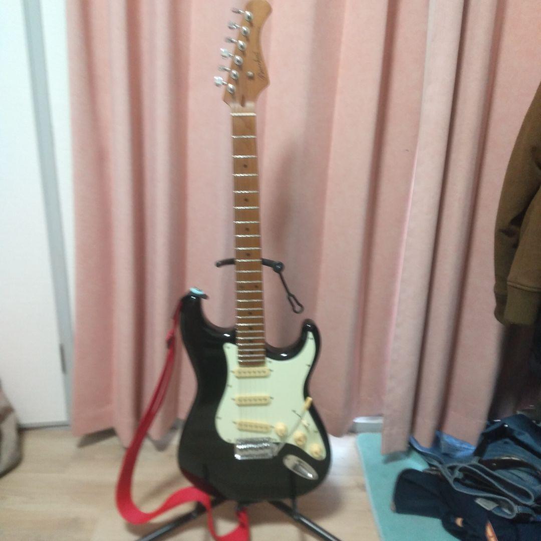 福田Nせん専用　バッカス　BST-1-RSM/M BLK 黒　ストラトキャスター