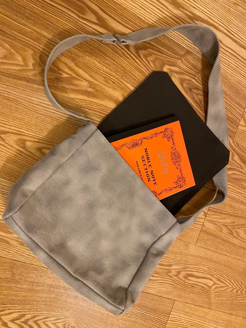 香久山鞄／備長炭染め帆布ショルダーバッグ（S）