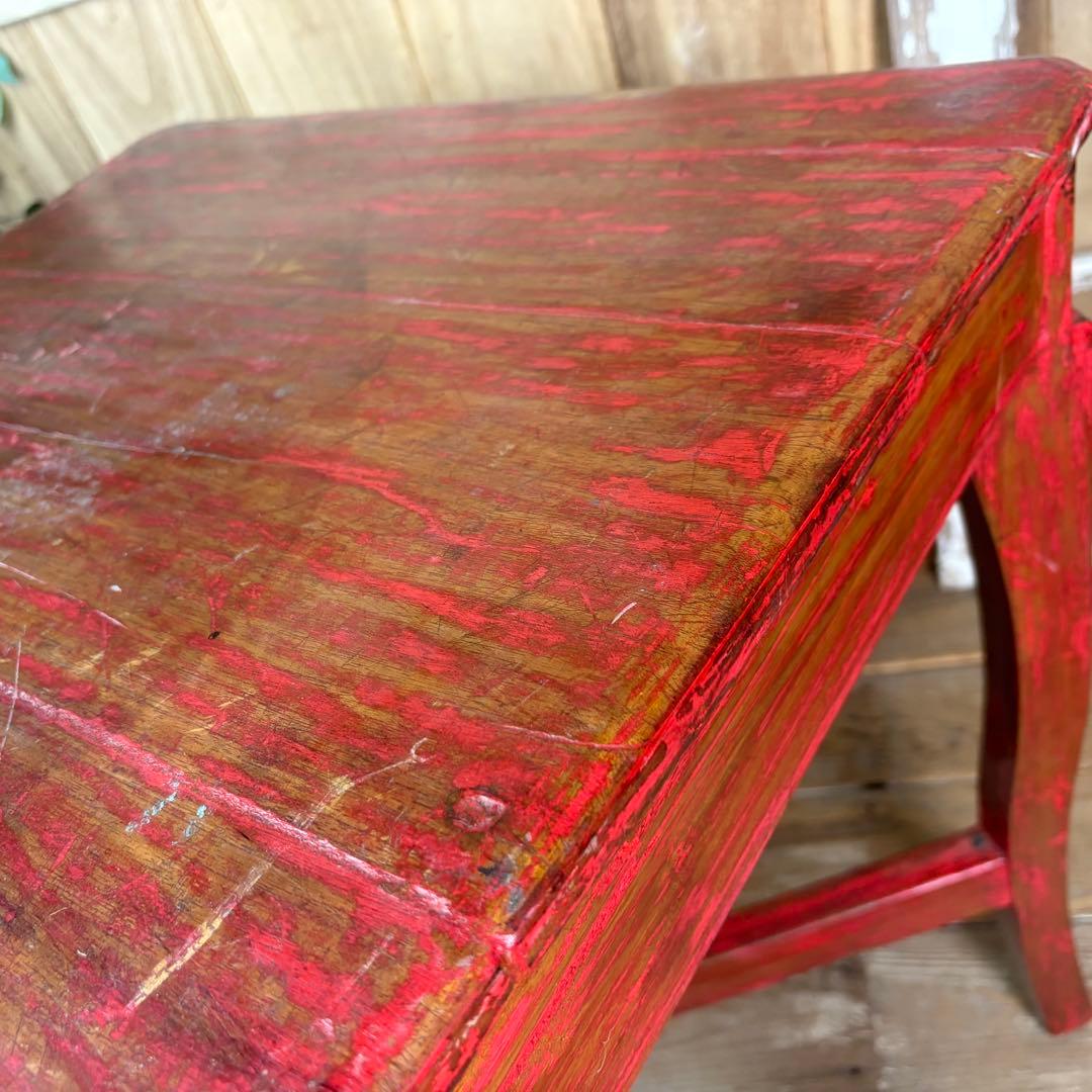 アンティークビンテージ年代物インドネシア木製カフェテーブル飾り台ディスプレイ台