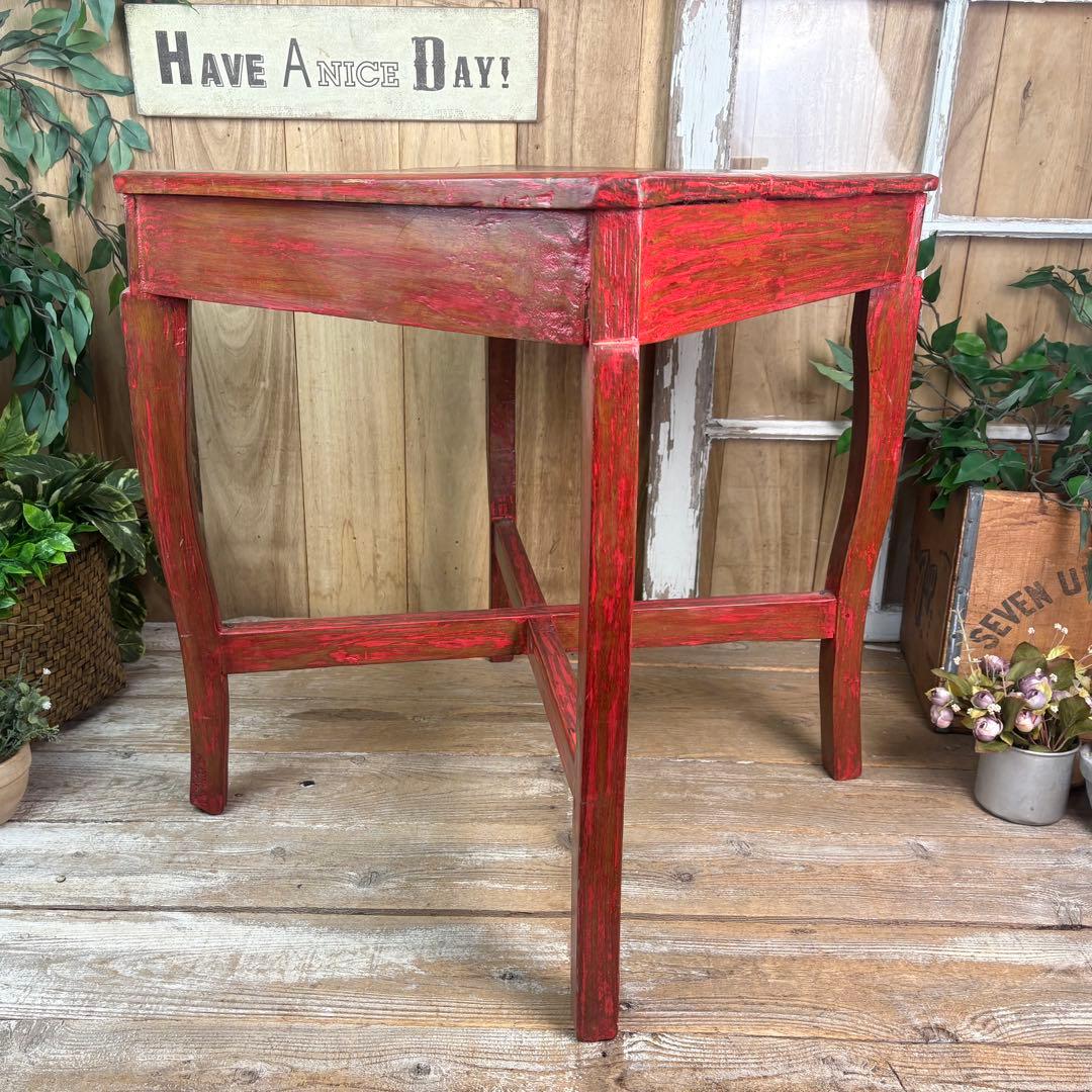 アンティークビンテージ年代物インドネシア木製カフェテーブル飾り台ディスプレイ台