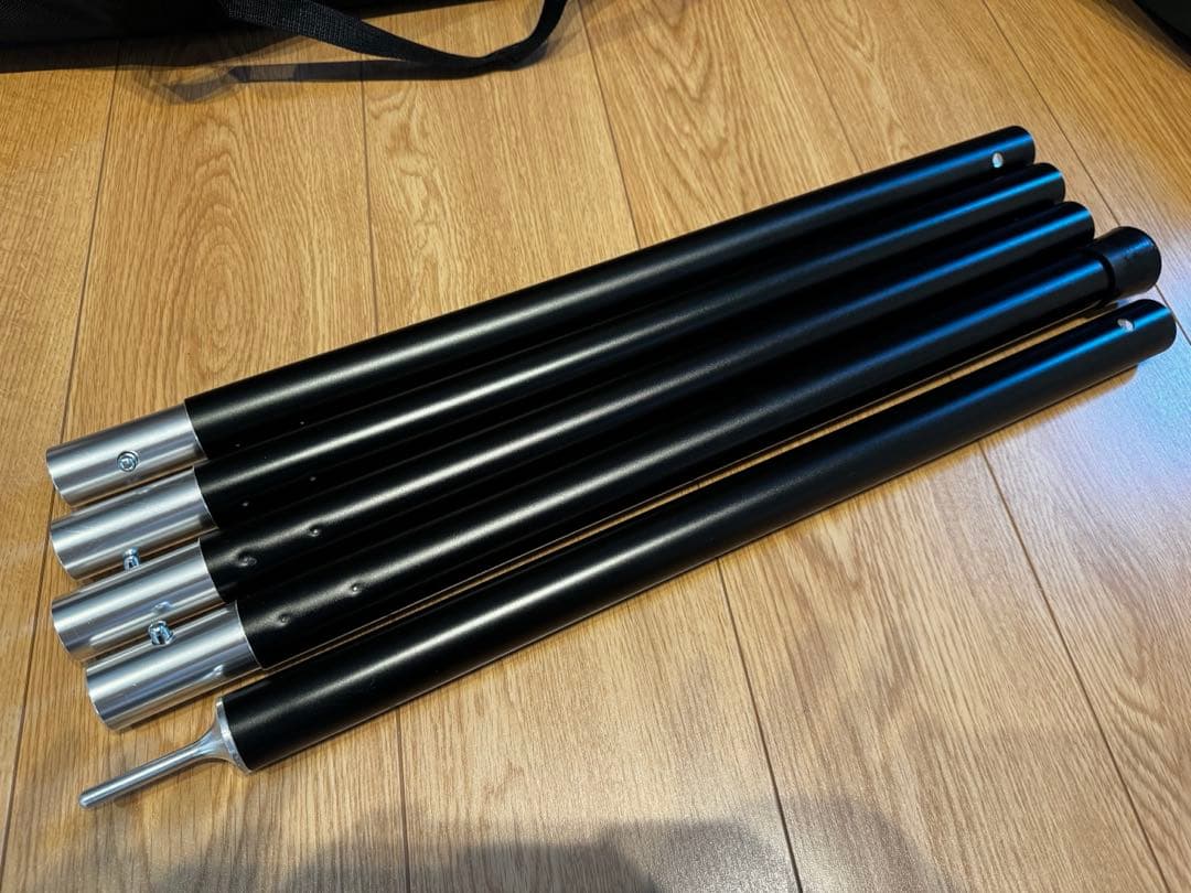 HENGEN+スクエアタープTC400 アルミポール付き 焚き火可