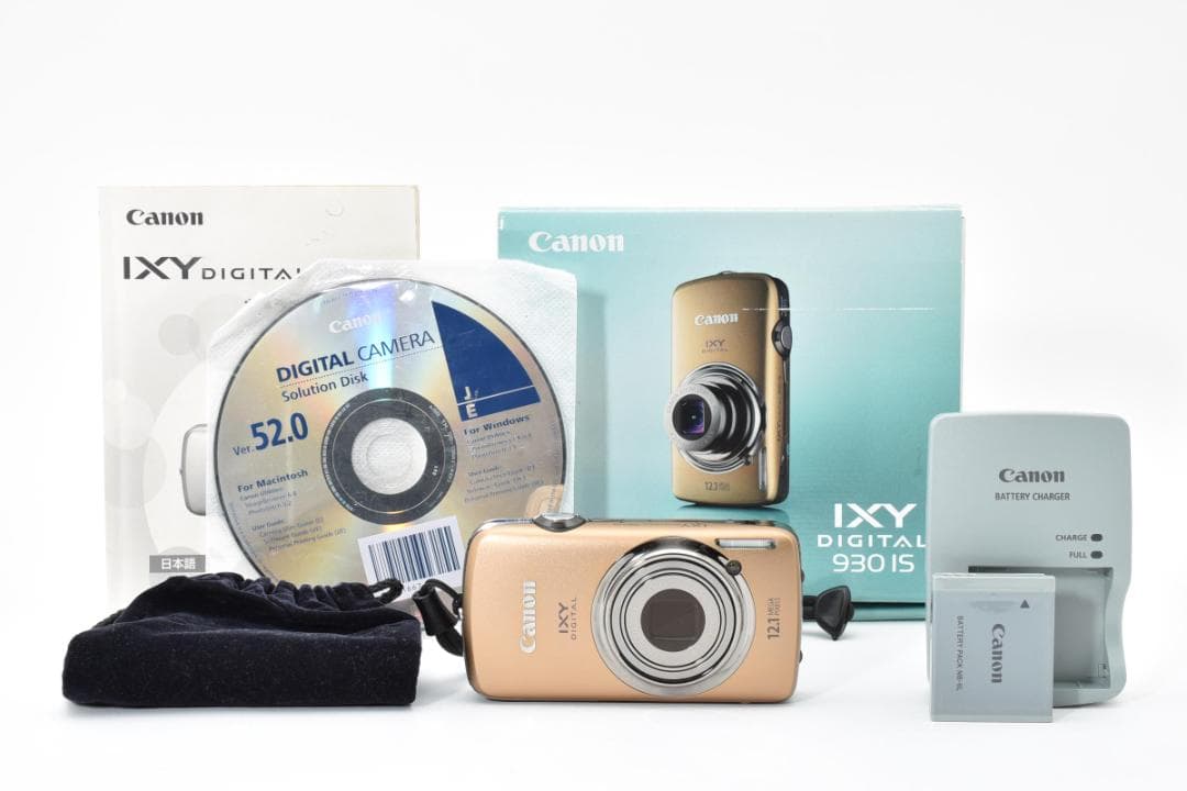 キヤノン　Canon IXY DIGITAL 930 IS ゴールド 《元箱付》