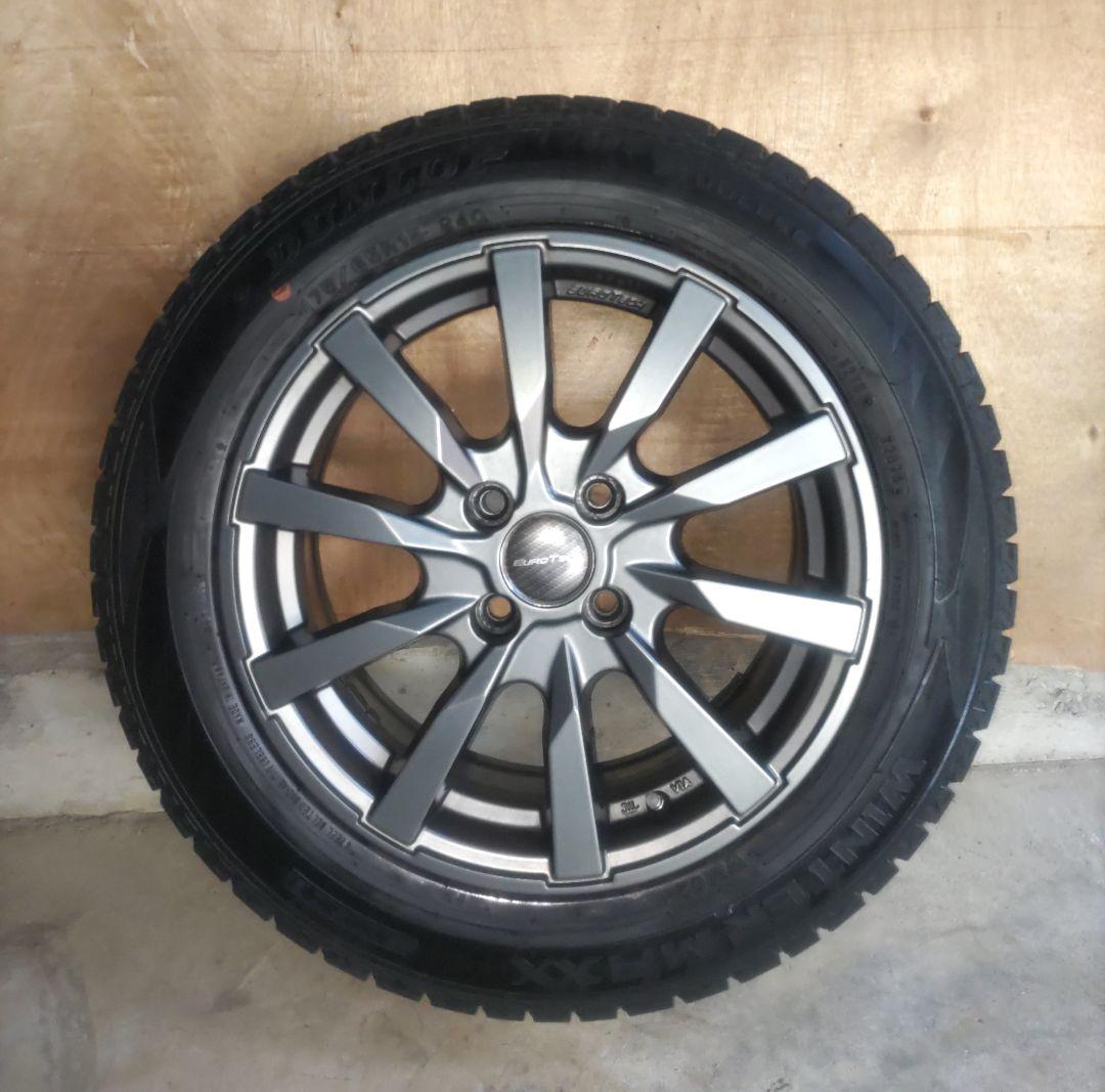 スタッドレスタイヤ付きホイール4本セットEUROTECH 175/65R15