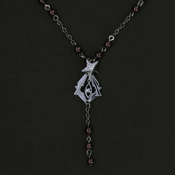 【ライチ☆光クラブ】廃墟の帝王&漆黒の薔薇ネックレス