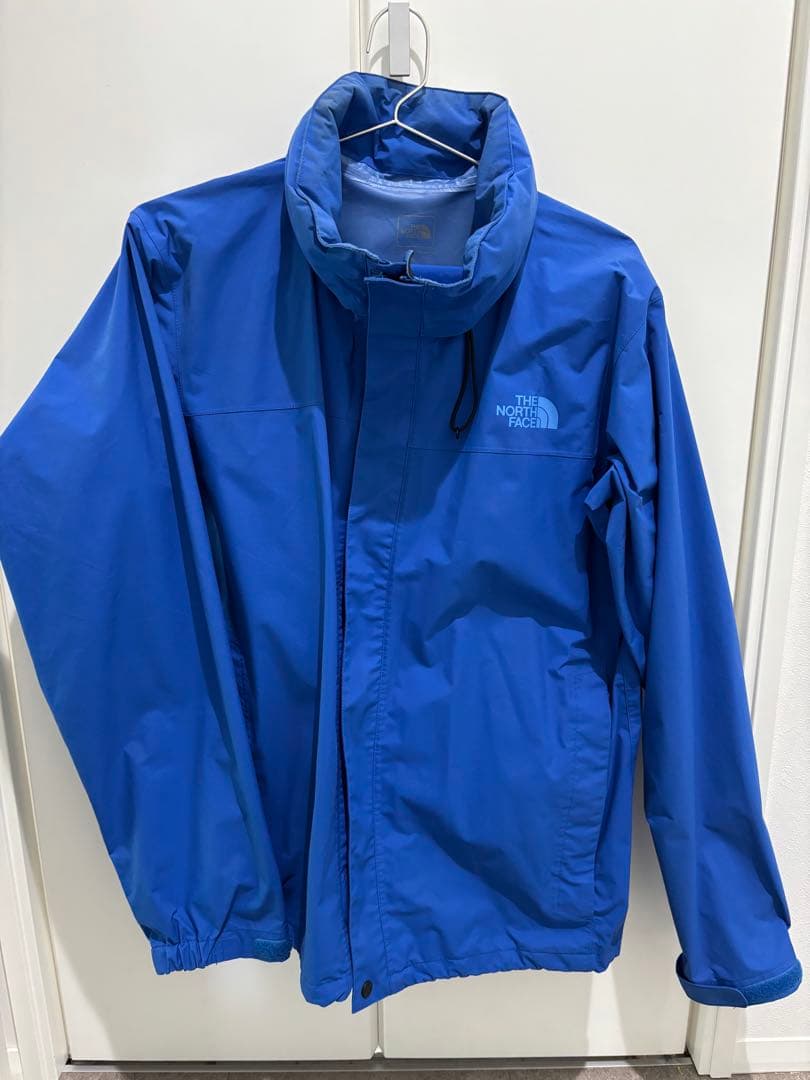 THE NORTH FACE フード付きレインウェア 青 上下セット