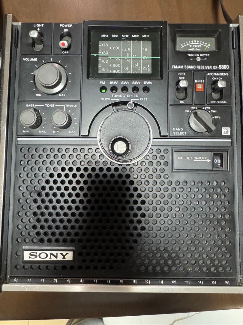 スカイセンサー SONY ICF5800 FM/AMラジオ受信機