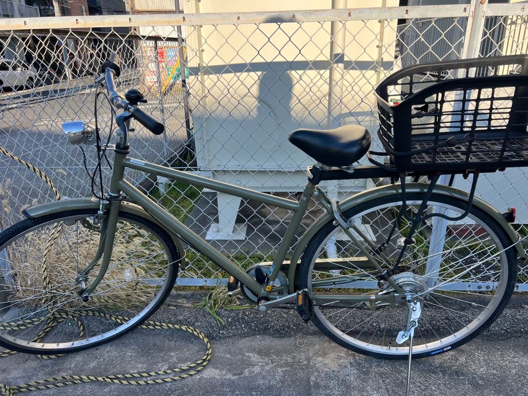 27インチ シティサイクル オリーブグリーン